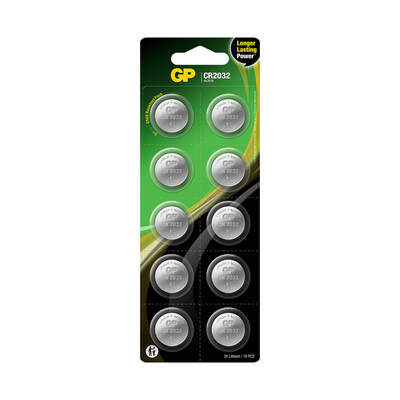 Coin Cell Lithium CR2032 10-Pak