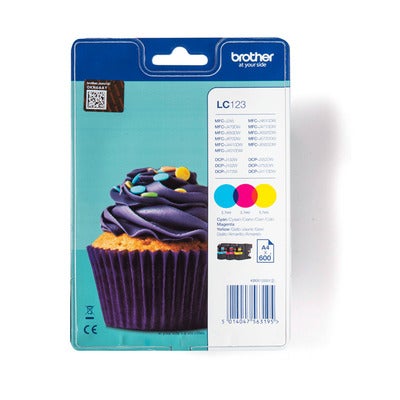 Blæk LC123RBWBP LC-123 Rainbow-pack *Blister*