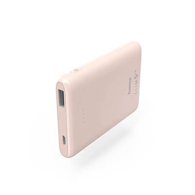 Powerbank Slim 5000mAh Light Pink