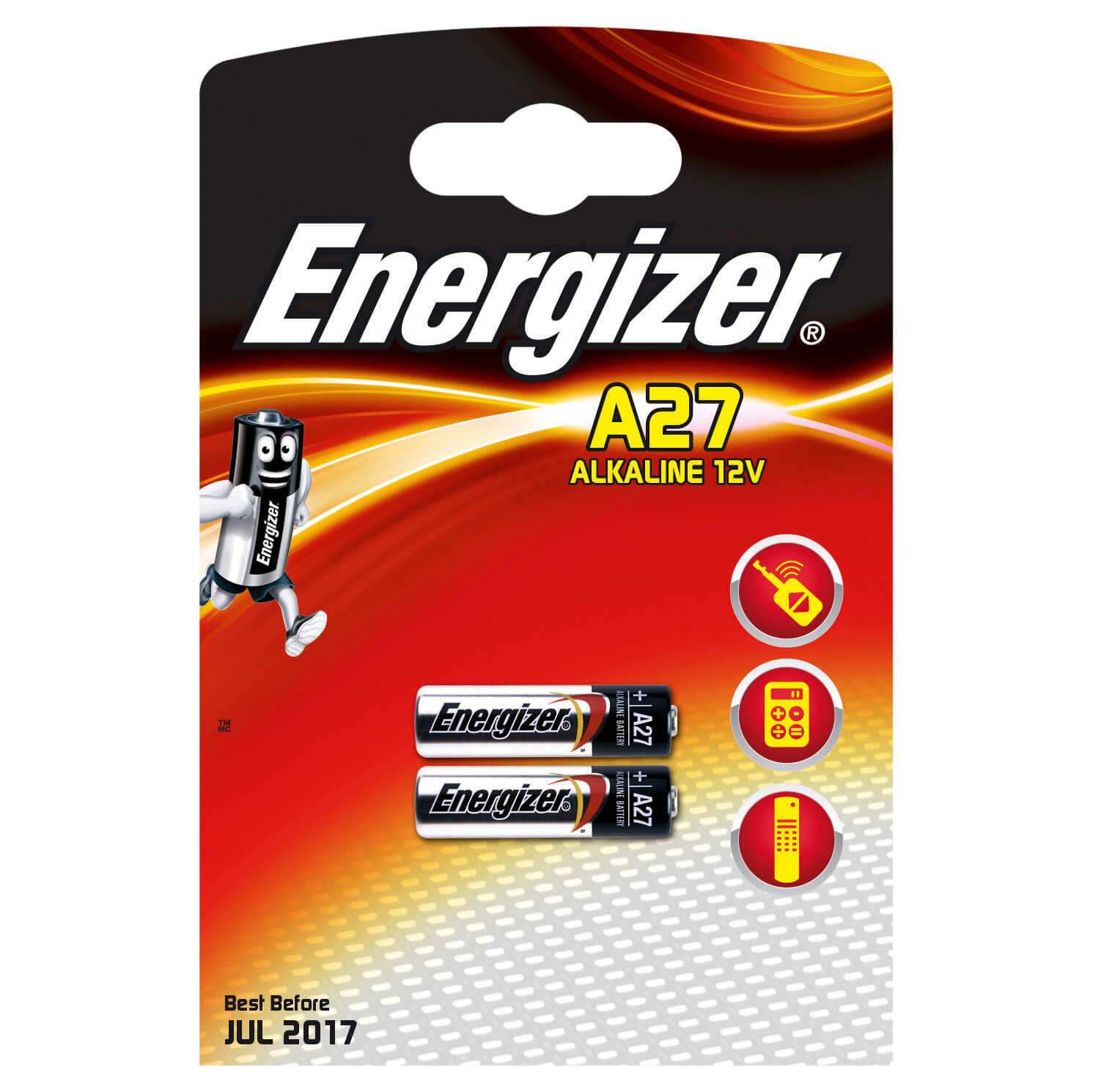 ENERGIZER Battery  A27 Alkaline 2-pack