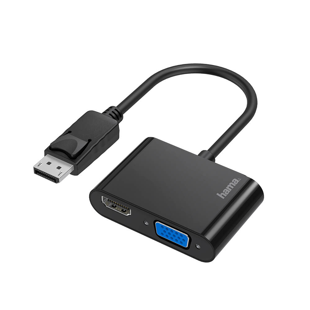 Adapter Multimedia 2-in-1 DisplayPort-VGA/HDMI 4K