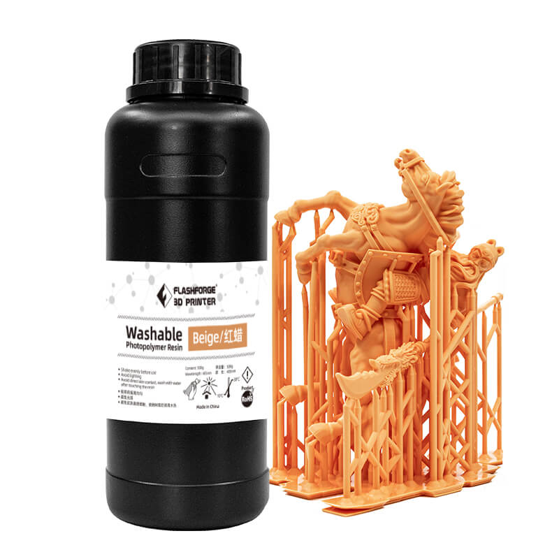 FLASHFORGE Washable Resin 1000g Beige 3D Printing Resin