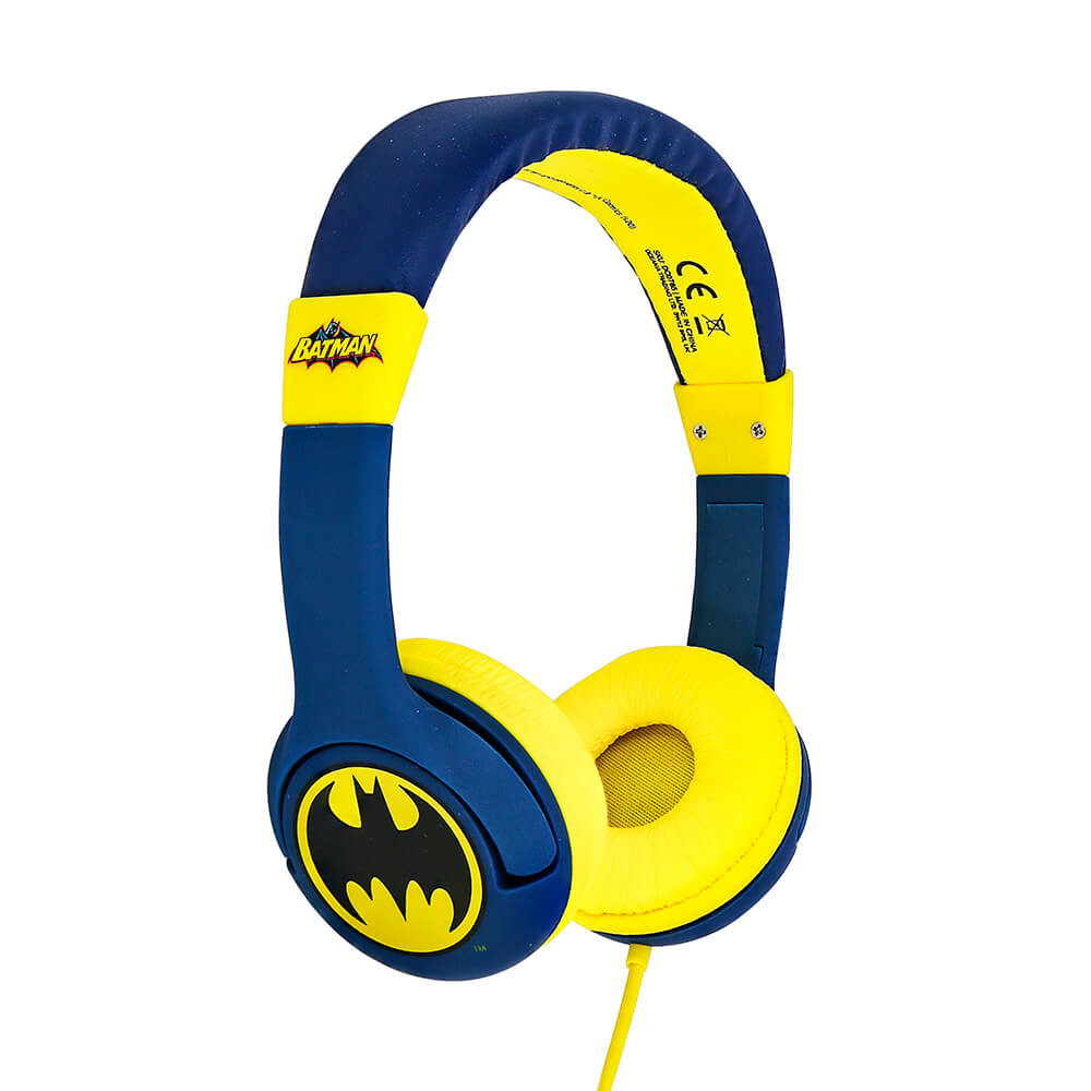 BATMAN Headphones Junior On-Ear 85dB Bat Logo