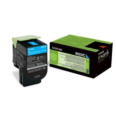 Värikasetti 80C2XC0 Cyan Extra High Yield, Return