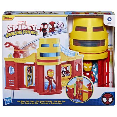 Spidey And His Amazing Friends Playset Stark Tower Kohtaus Leikkisetti