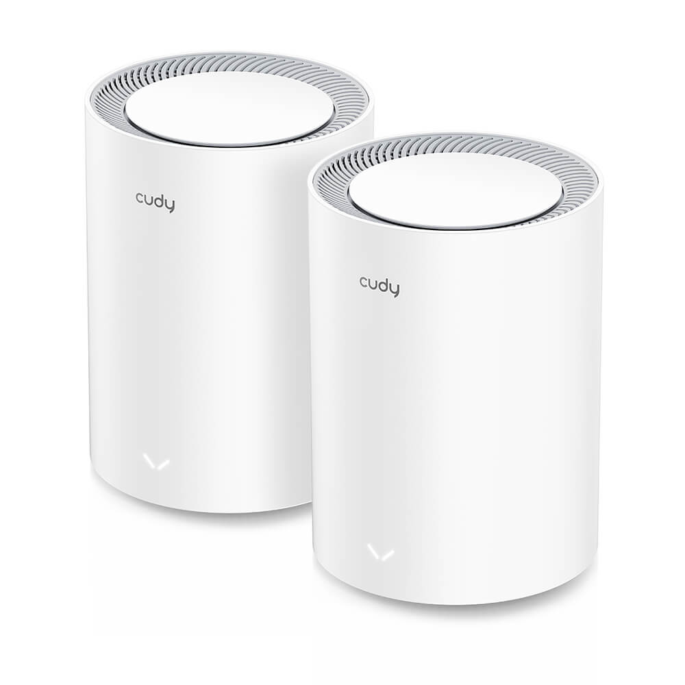 CUDY Mesh Solution M3000 2-pk WF6 AX3000 Gigabit 2.5G White