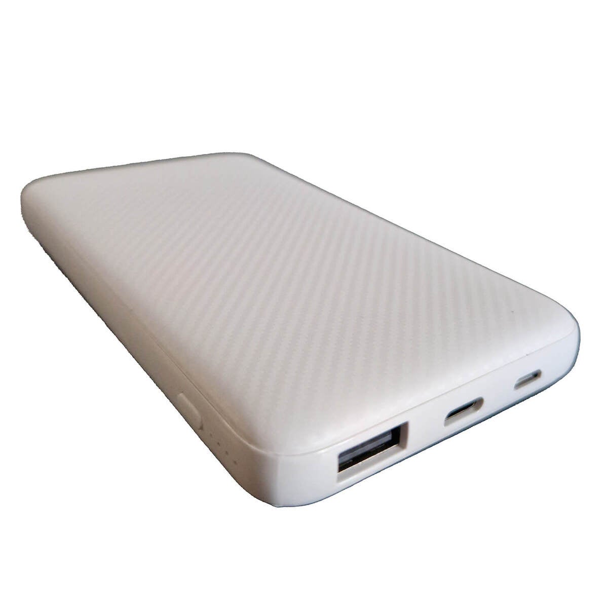 Powerbank 10 000mAh LiPolymer Ultracompact 2.1A 1xUSB-C 2xUSB-A 1xMicroUSB White
