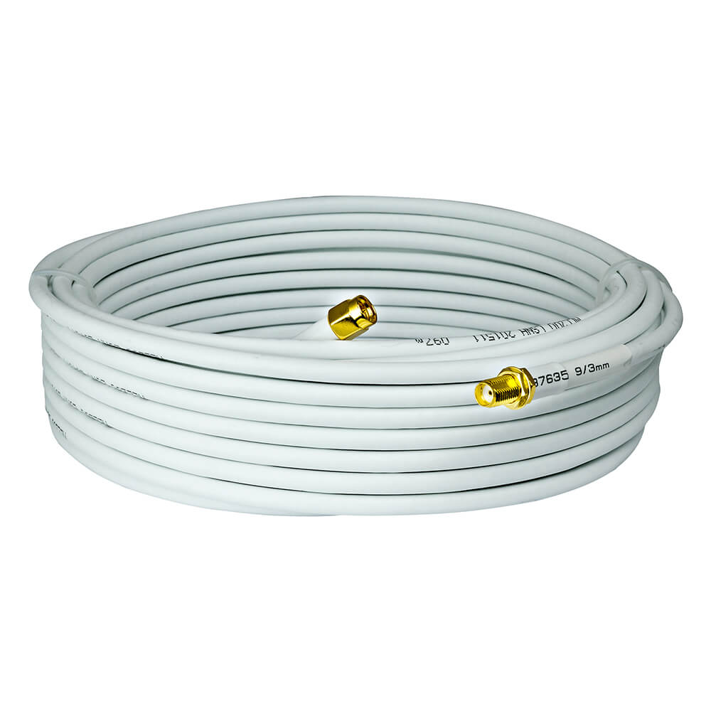 TELEVES Cable SM-010 SMA-SMA Male-Female 10.0m White