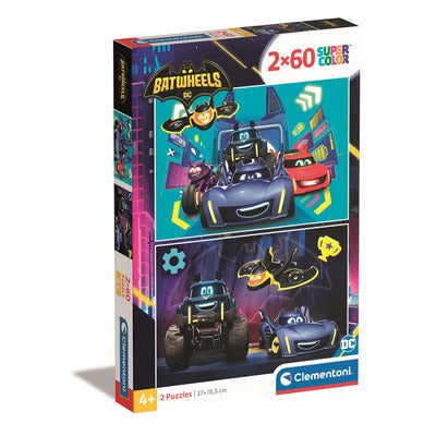 Puslespill 2x60 Pcs Batwheels