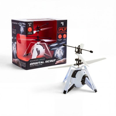 SHARPER IMAGE Toy RC Drone Orbital Scout - White