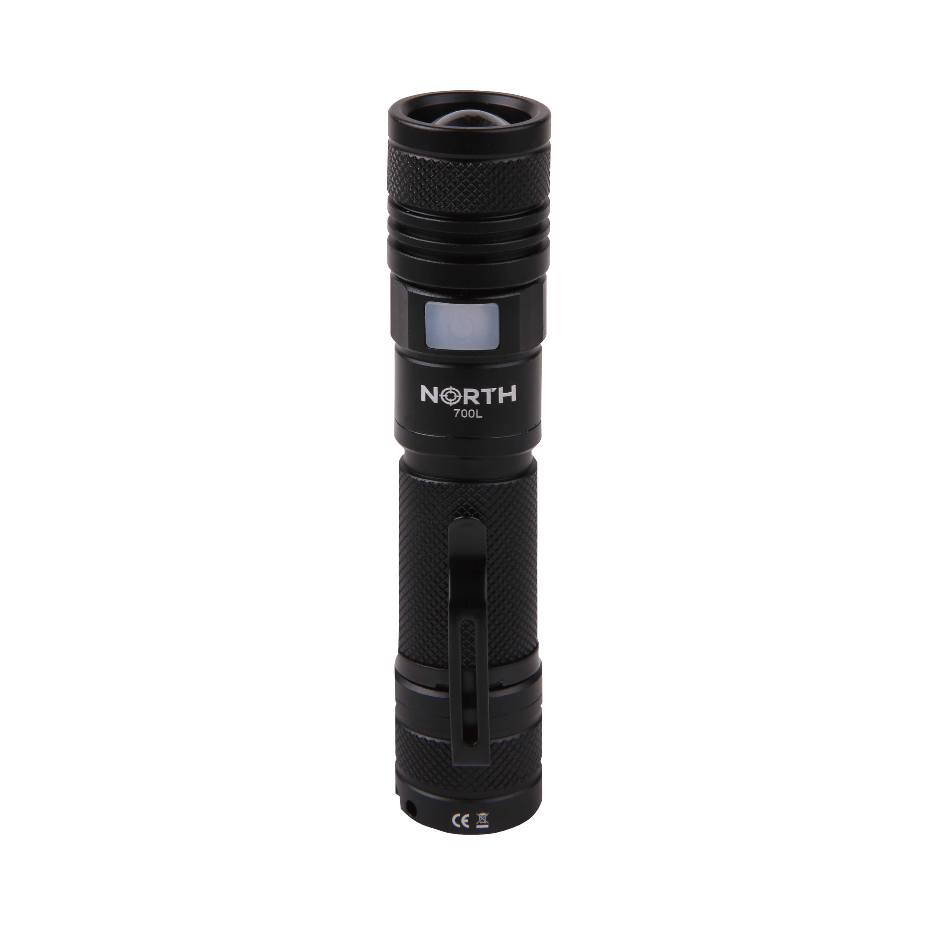 Flashlight 700 Lumen Zoom Black Aviation Aluminium 7W