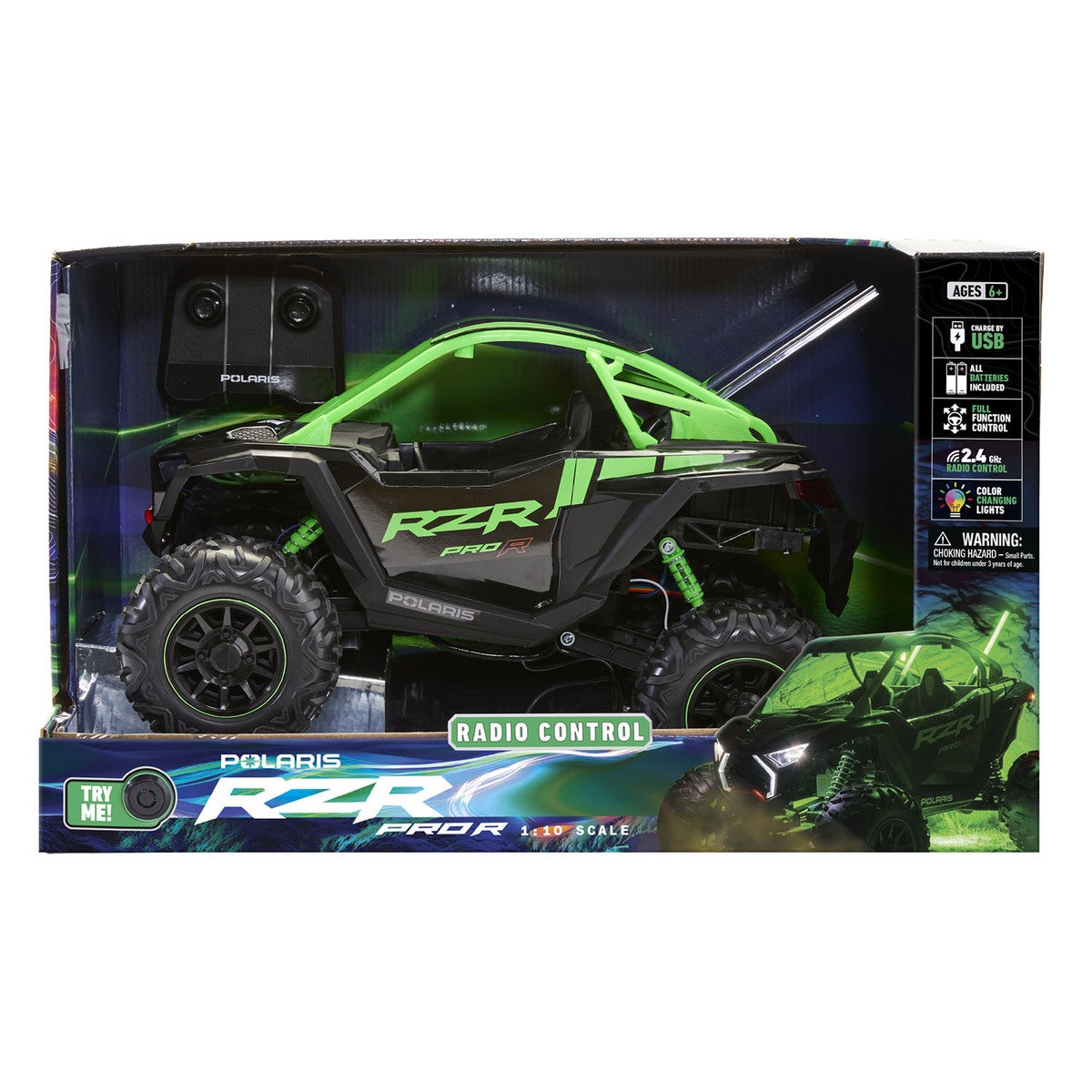 SHARPER IMAGE Toy RC Polaris RZR Pro 1:10 LED