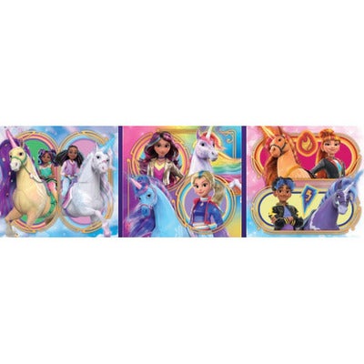 Puslespill 3x48 Pcs Unicorn Academy