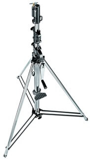 MANFROTTO Tripod Wind-Up 087NW, 3 Pcs., Chrome/Steel, Silver