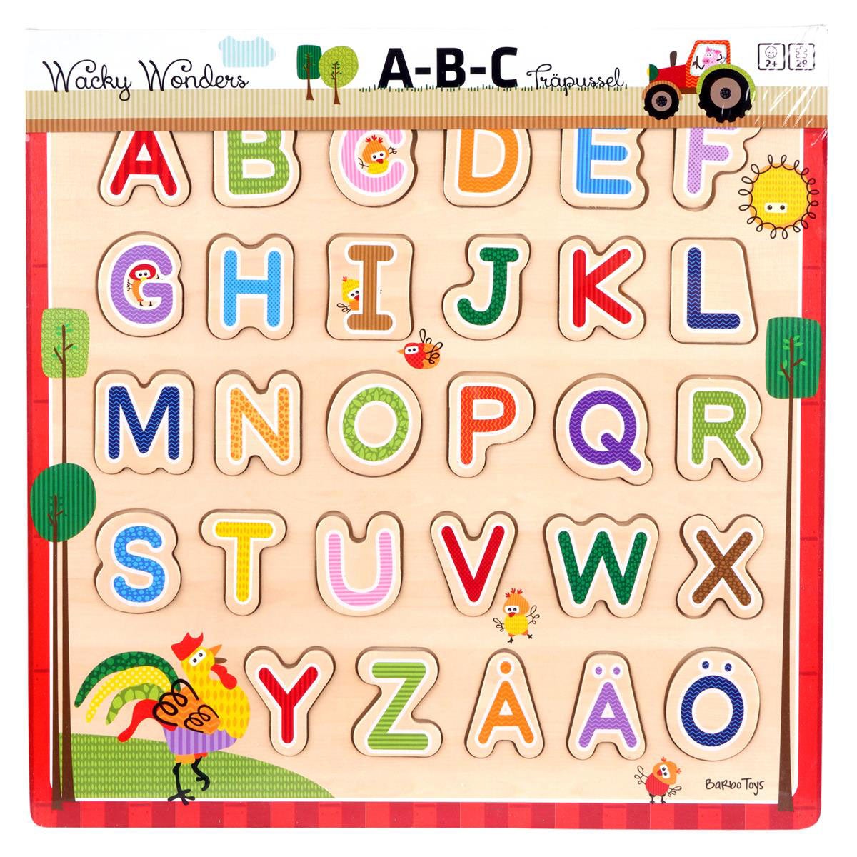 Palapeli 29 Pcs Classic Wooden ABC Puzzle (SE)