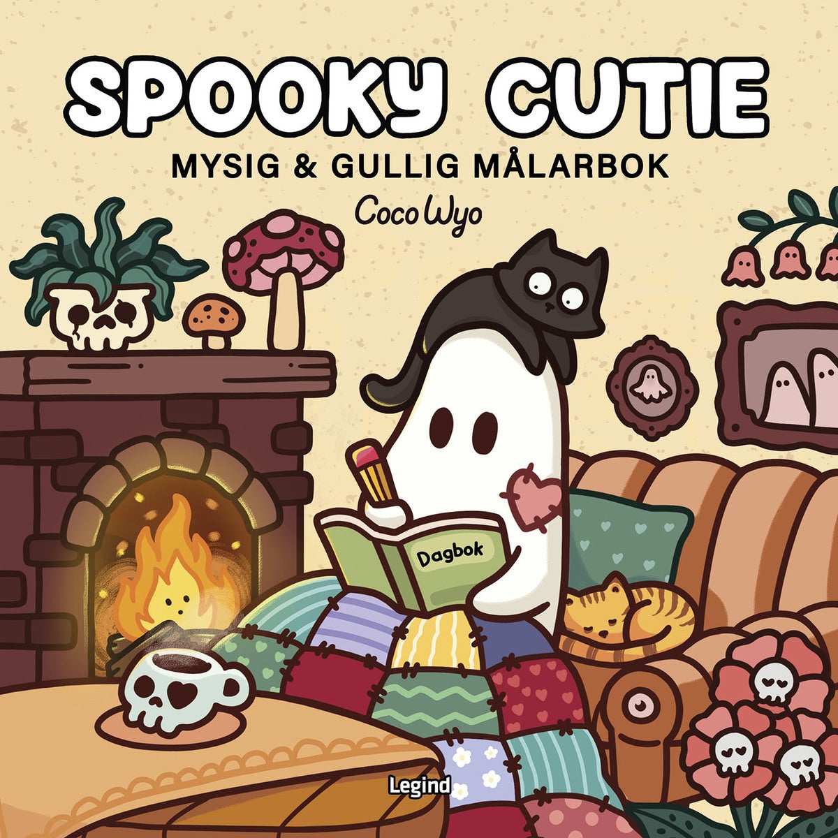 Målarbok: Spooky Cutie