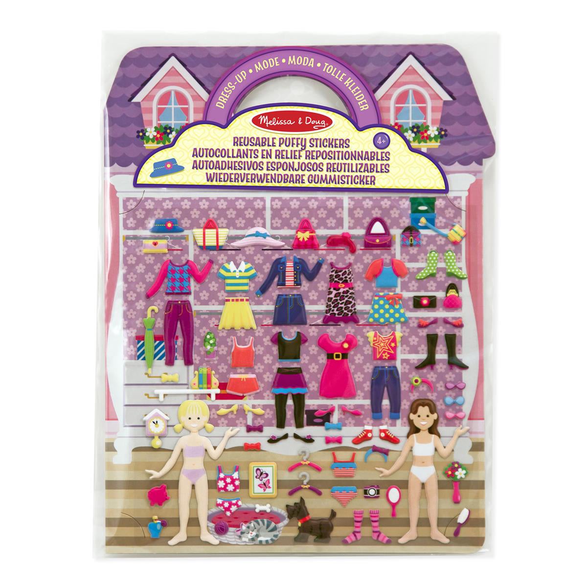 Reusable Puffy Stickers Playset Dress-Up