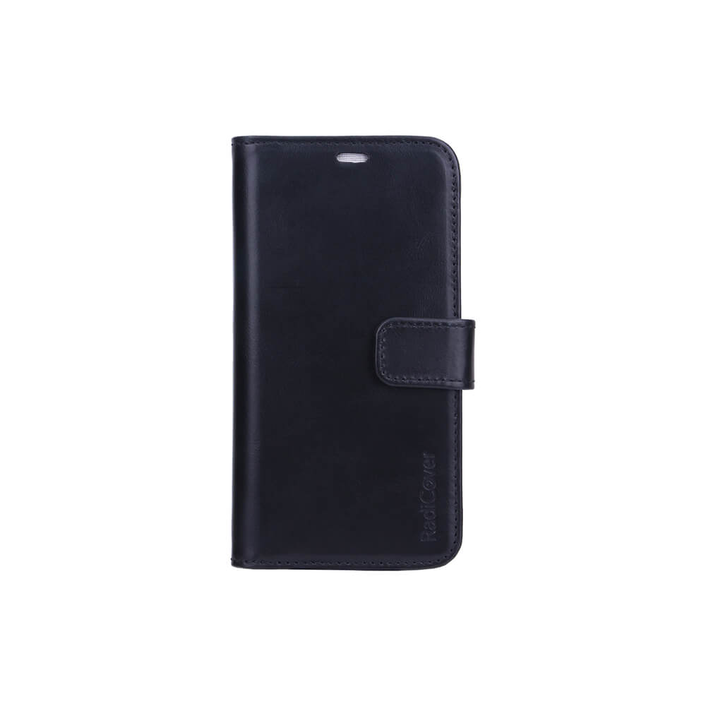 Radiationprotected Mobilewallet Leather iPhone X/Xs 2in1 Magnetcover Black