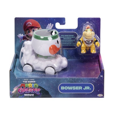 NTND Mario Galaxy Movie 2.5in Vehicle w/ Figure Bowser Jr
