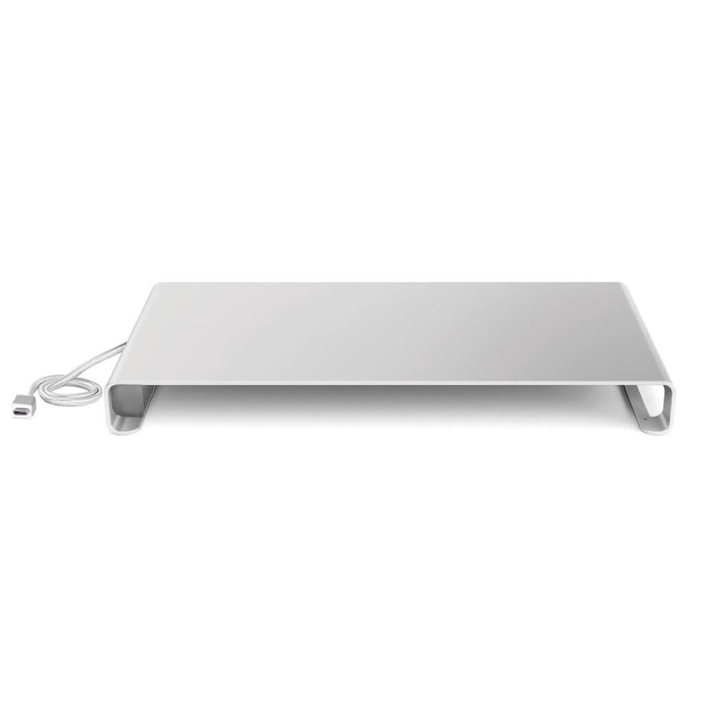 Desire2 View Monitor USB Stand 3x USB-A, 1x Type-C, Silver