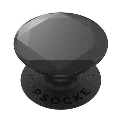 POPSOCKETS Metallic Diamond Black Irrotettava Grip Telinetoiminto Premium 