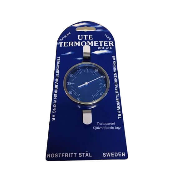 Thermometer In-/Outdoor Stainless Steel 75 mm