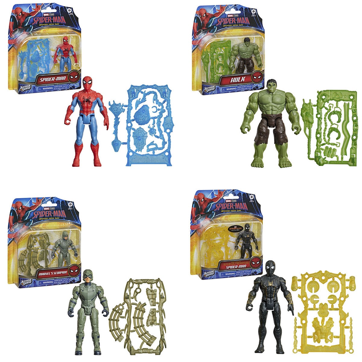 MARVEL Spider-Man BND 4.5in ActionVerse Figures -Asst