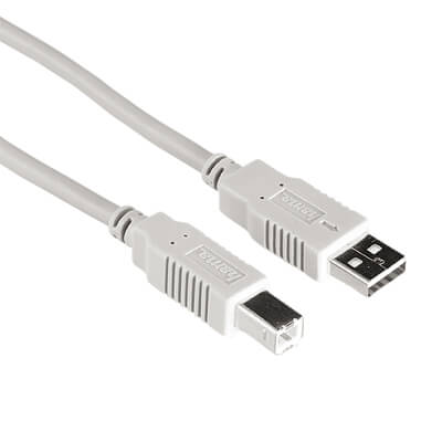 HAMA USB 2.0 Cable, shielded, grey , 5.00 m