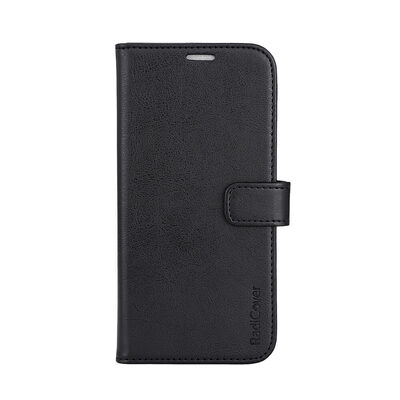 Wallet Case Anti Radiation PU MagS RFID Black - iPhone 15 Plus