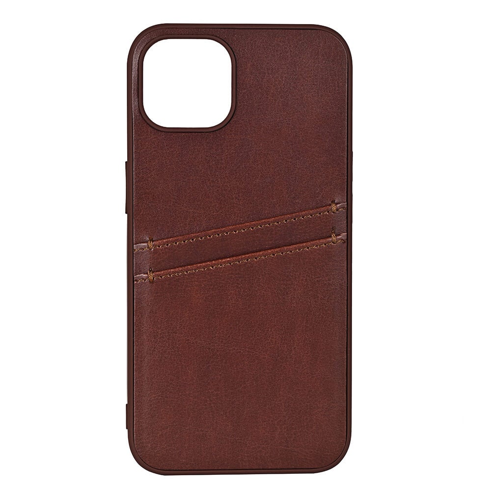 BUFFALO Back cover PU 2 card iPhone 12/12 Pro Brown