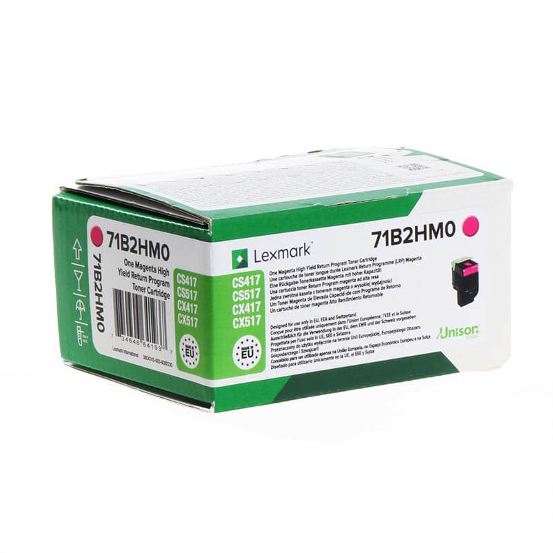 Toner 71B2HM0 Magenta Suuri Kapasiteetti, Return