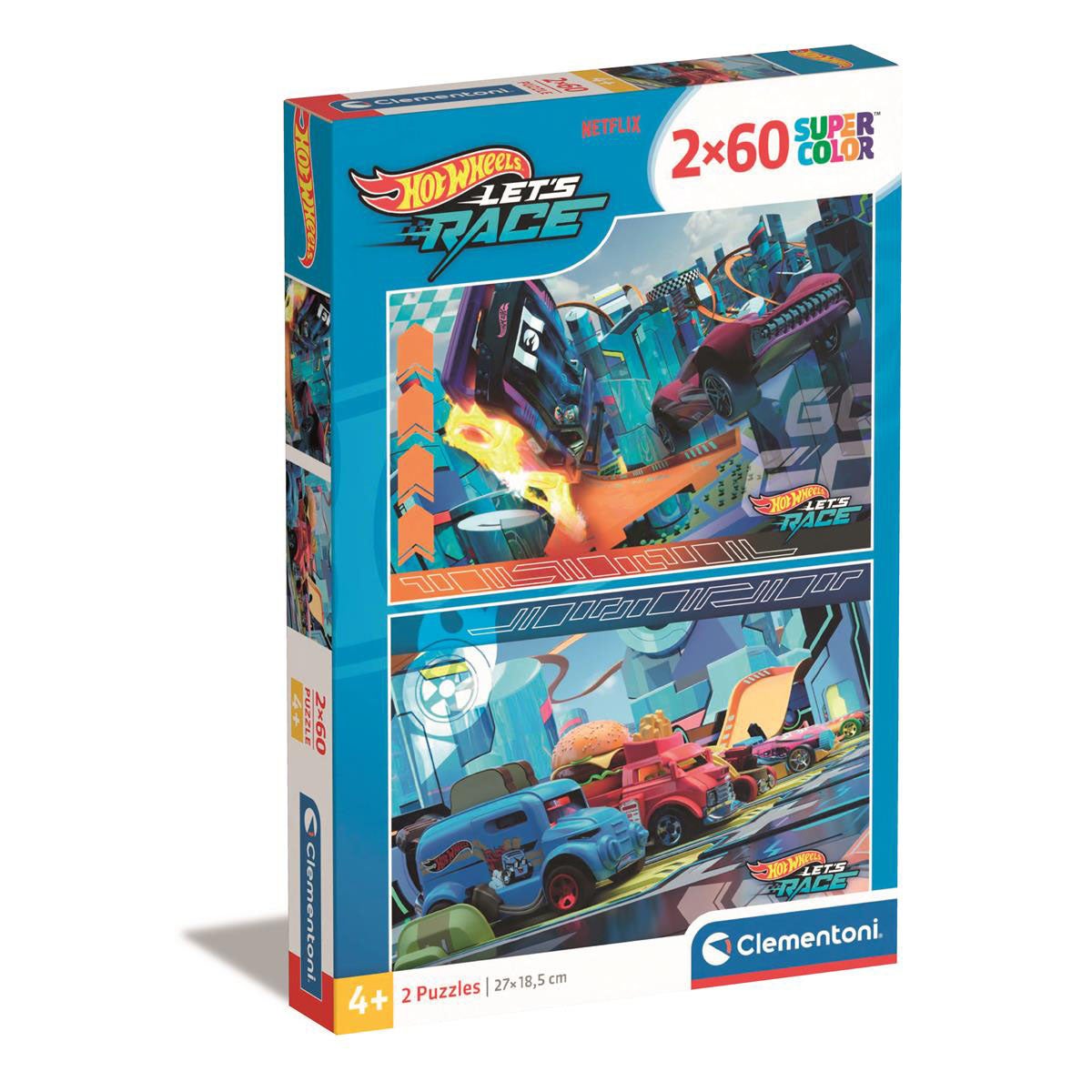 Puslespill 2x60 Pcs Hotwheels