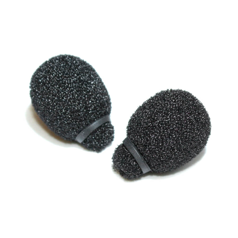 RYCOTE Lavalier Foams Miniature Black 2-Pacl