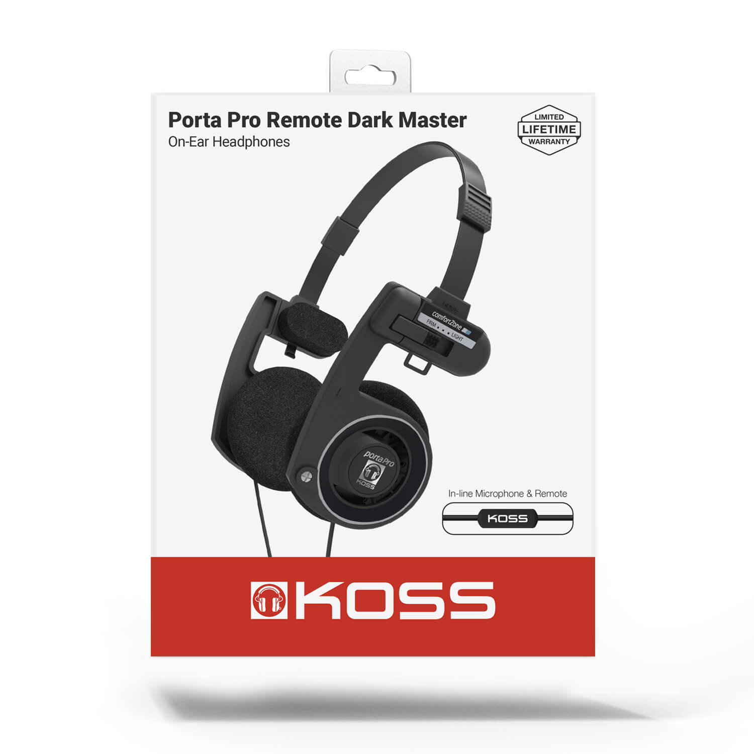 Koss Headset Portapro Remote On Ear Mic Dark Master