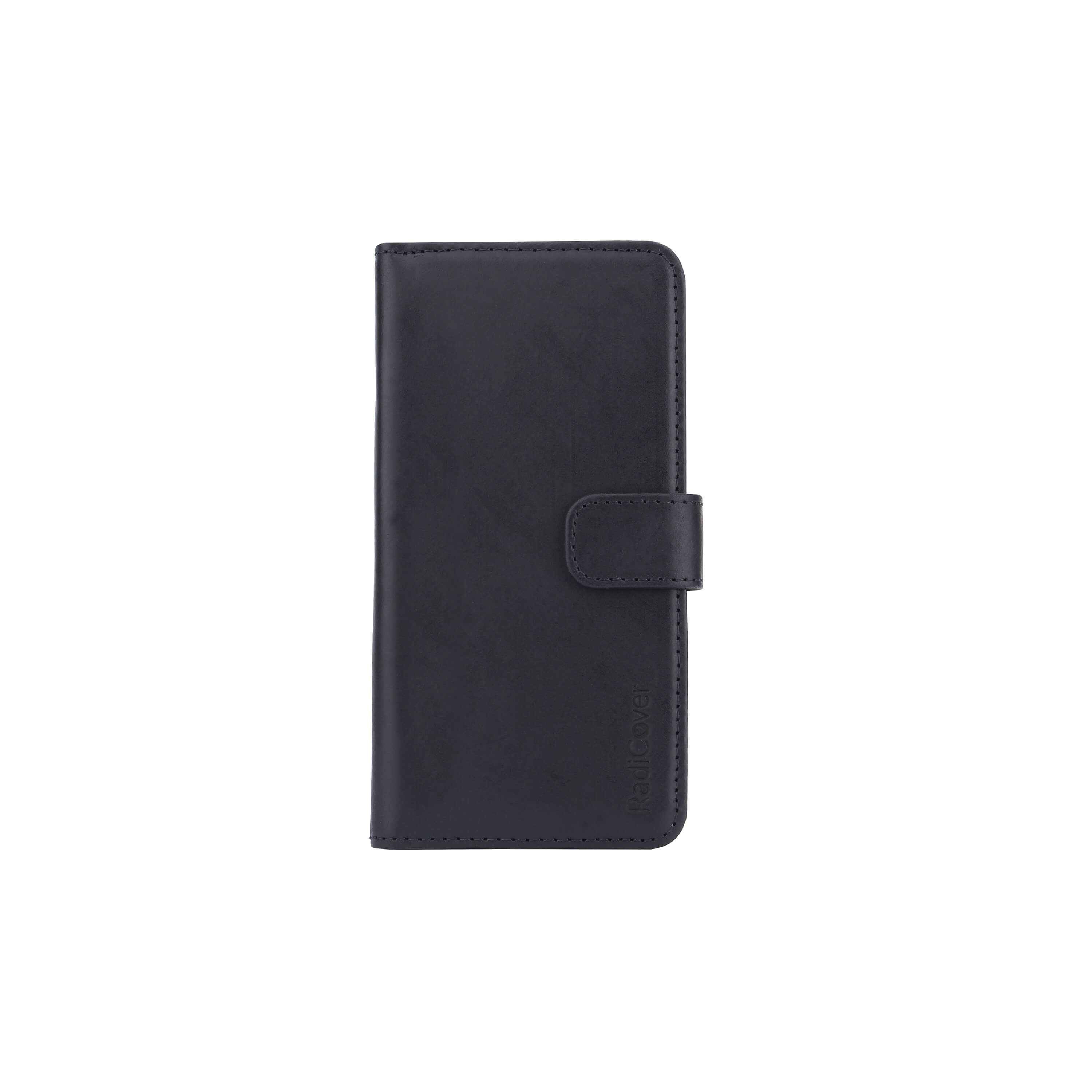 Radiationprotected Mobilewallet Leather Universal Medium 5-5,4" 2in1 Magnetcover Black