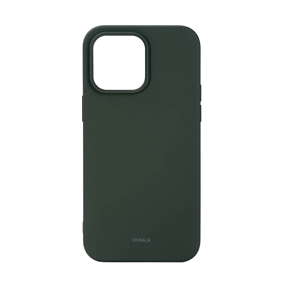 Phone Case Silicone Olive Green - iPhone 14 Pro Max 