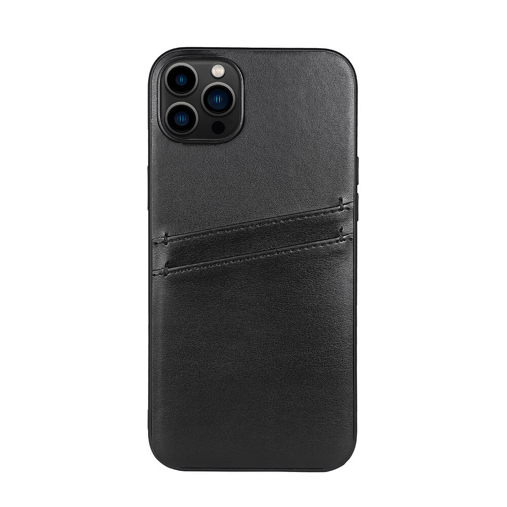 BUFFALO Back cover PU 2 card iPhone 14 Plus 6,7" Black