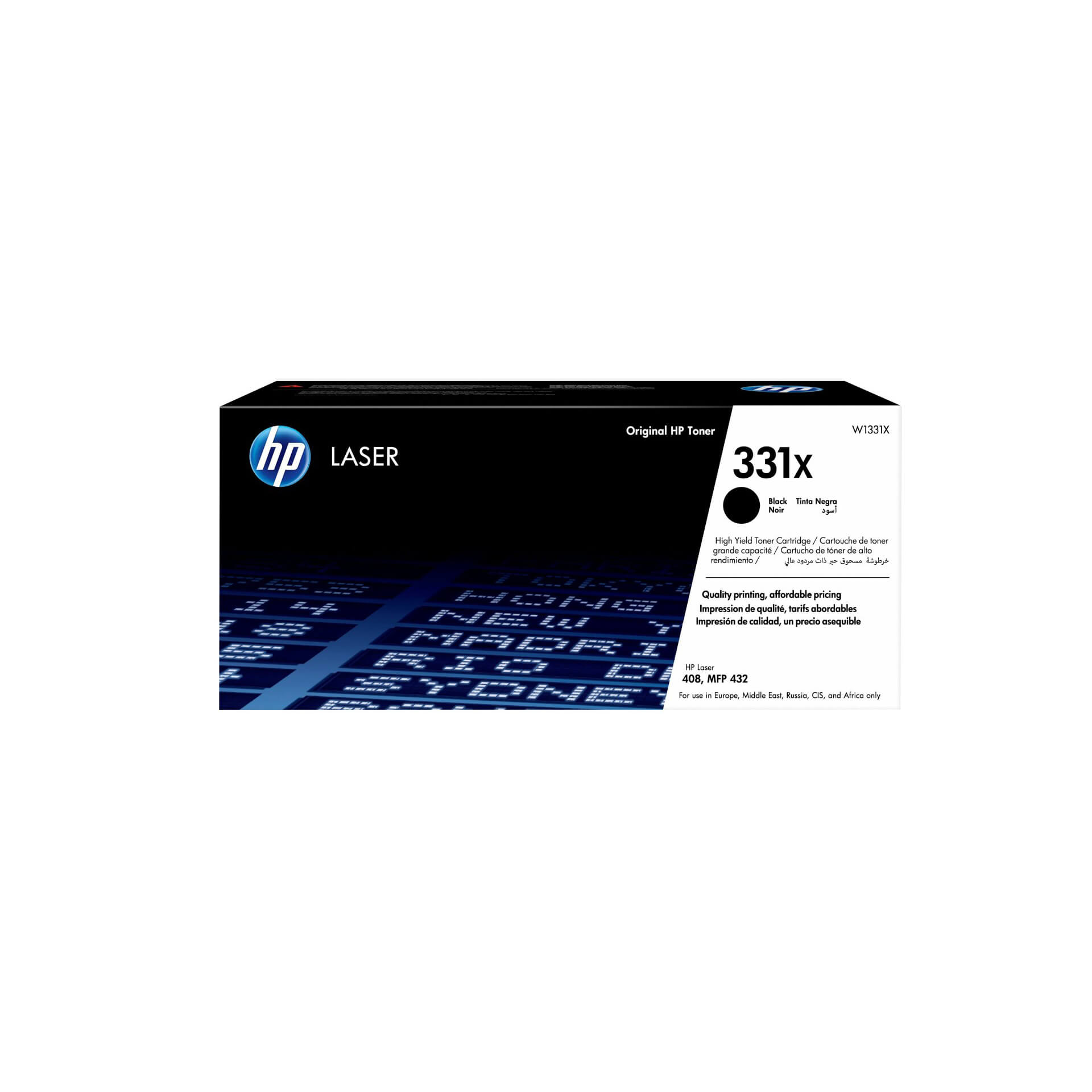 Toner W1331X 331X Svart