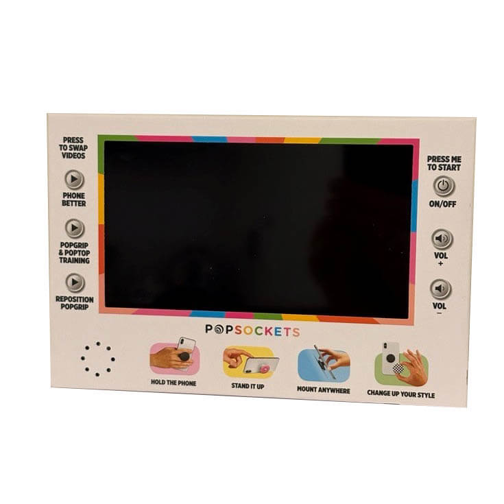 LCD Screen 21x14x2cm Demo incl. table stand