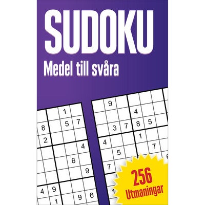 Sudoku: Medel till svåra - 256 sudokun