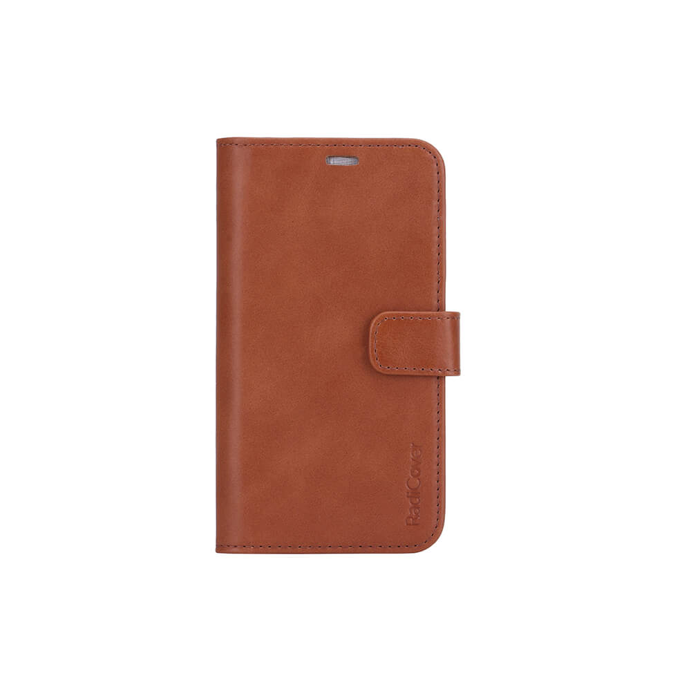 Lompakko iPhone 12 / 12 Pro Säteilysuojattu 2in1 RFID Ruskea