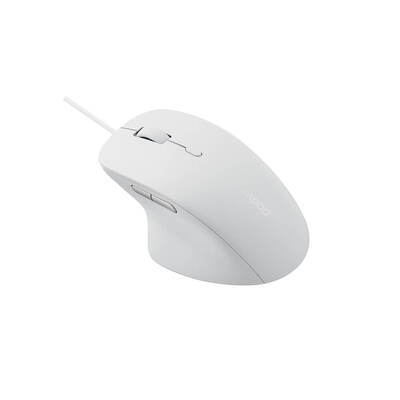 Mouse N500 USB Wired Silent Optical White 