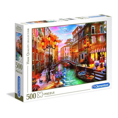 Pussel 500 Pcs High Quality Collection Sunset in Venice