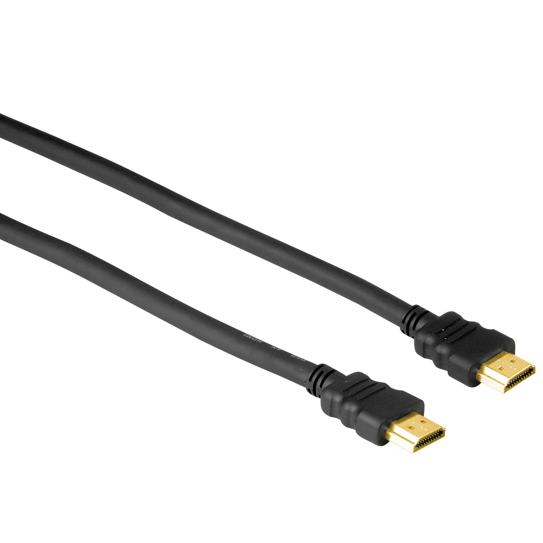 High Speed HDMI™ Cable, plug - plug, Ethernet, gold-plated,