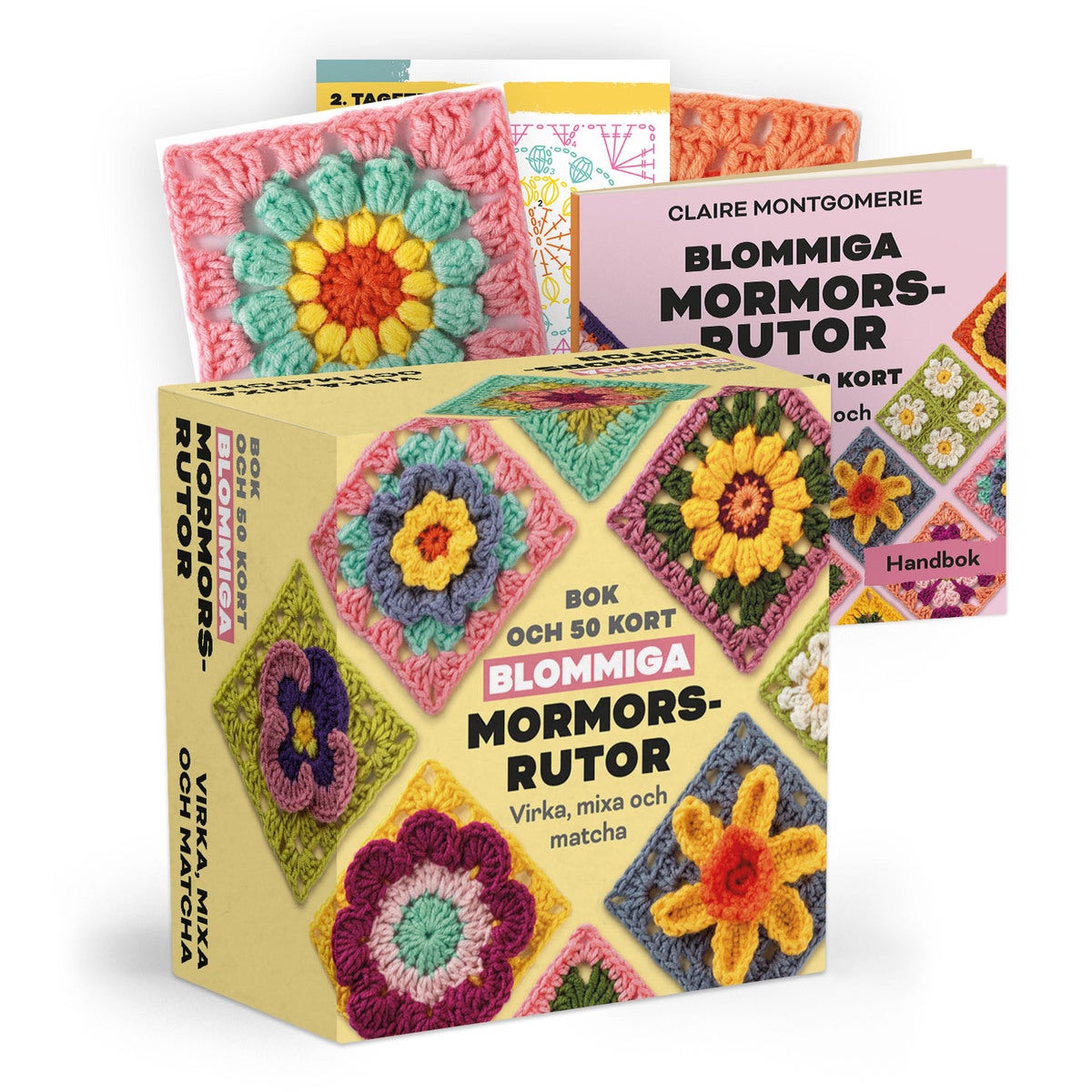 Blommiga mormorsrutor