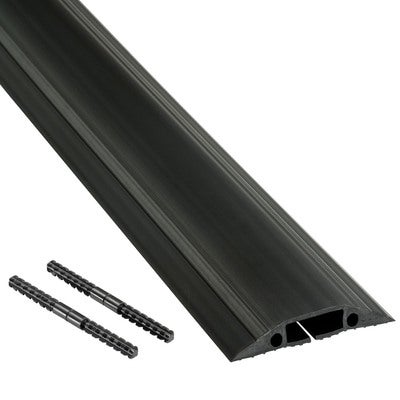 D-LINE Kabelkanal Gulv PVC Pro Sort 1.8m