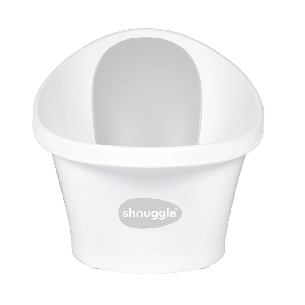 SHNUGGLE Baby Bath White/Grey Plug