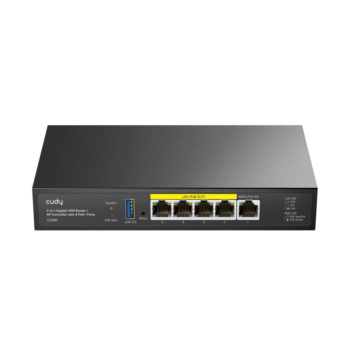 AP-kontroller 2-In-1 C200P 4x POE+ 60W