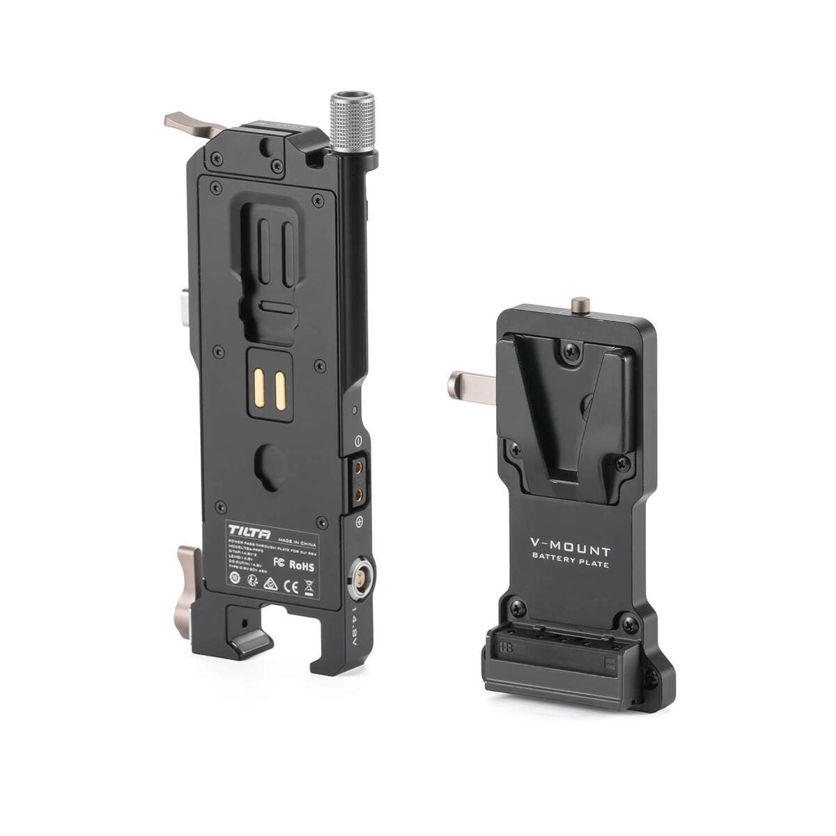 Battery Plate To DJI RS 4 Power Pass-through Plate Kit V Mount